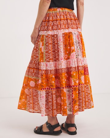 Joe Browns Perfect Patchwork Tassel Tie Skirt