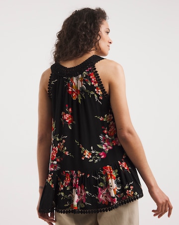 Joe Browns Contrast Crochet Floral Top