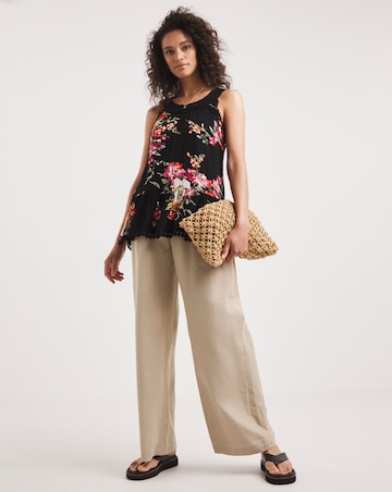 Joe Browns Contrast Crochet Floral Top